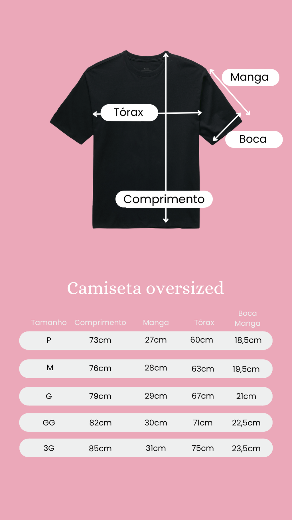 Camiseta Oversized Básica Estrela