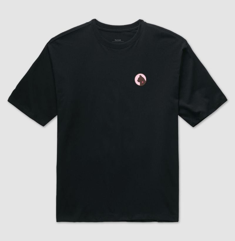 Camiseta Oversized Básica Gato