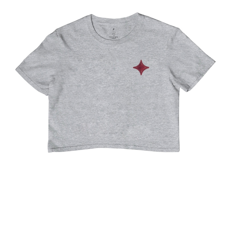 Camiseta Cropped Básica Estrela