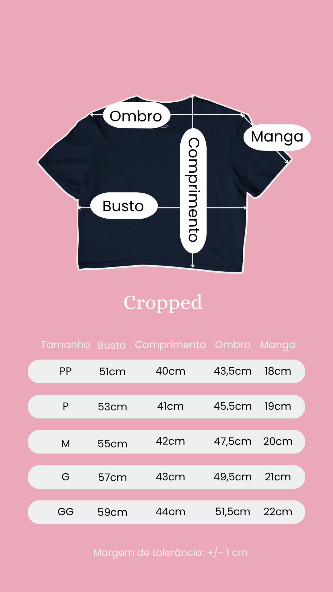 Camiseta Cropped Básica Paw